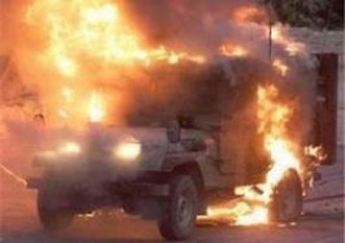 تفجير إحدى الدوريات الاسرائيلية-ارشيفية